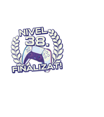 Nivel 38 finalizat! model negru pe tricou