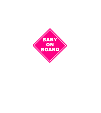 Baby on board model alb pe tricou