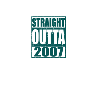 Straight Outta - 2007 model gri pe tricou