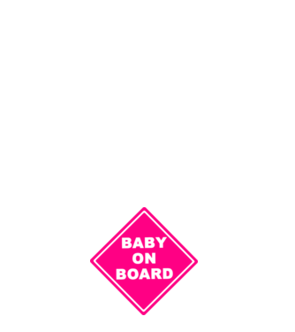 Baby on board model negru pe tricou