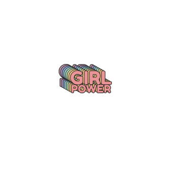 Girl power model gri pe tricou