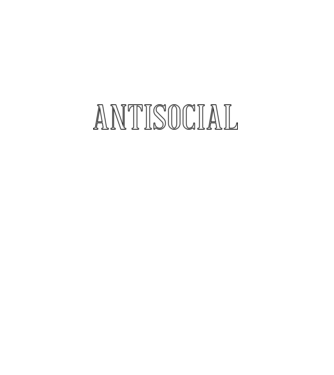 Antisocial model  pe tricou