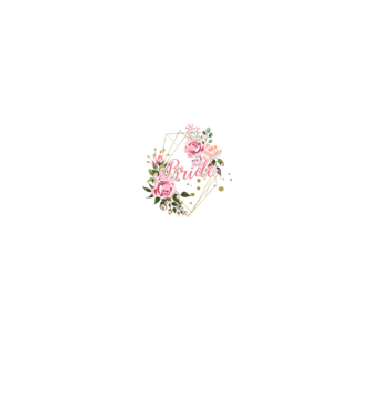 BRIDE roses floral model alb pe tricou