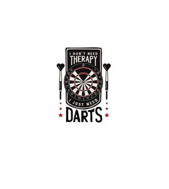 Darts Therapy model albastru jeanși pe tricou