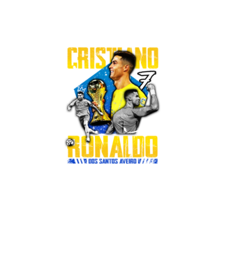 Ronaldo tribute model negru pe tricou