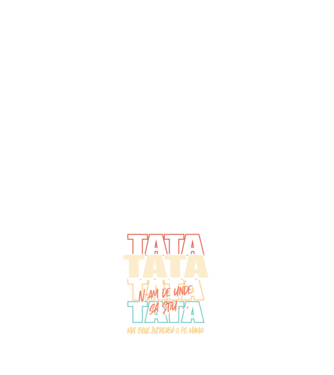 Tata N-am de unde să știu model alb pe tricou
