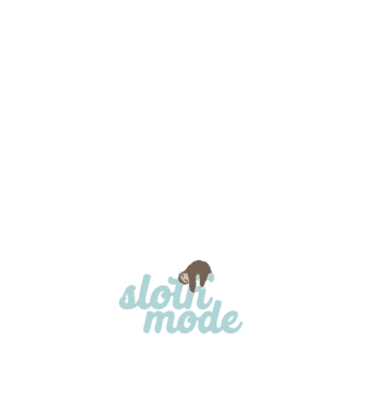 Sloth mode model alb pe tricou