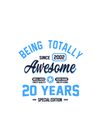20 years of being totally awesome model alb pe tricou