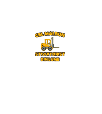 Cel mai bun Stivuitorist din lume model negru pe tricou