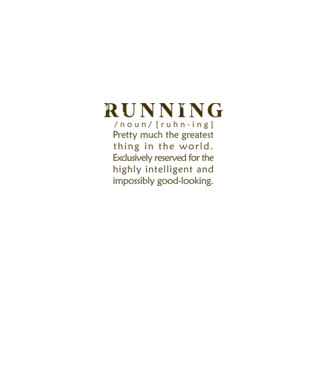 Running definition model alb pe tricou