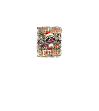 Pedro pedro flower xmas model alb pe tricou