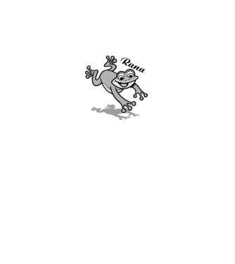 Frog model alb pe tricou