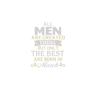 All men created equal but only the beat are born in march model albastru regal pe tricou