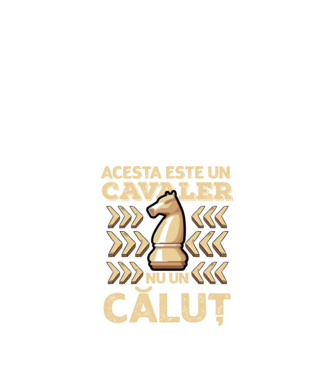 Acesta este un cavaler, nu un căluț  model negru pe tricou