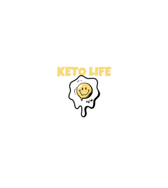 HAPPY KETO LIFE model negru pe tricou