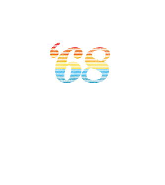 Retro Birthday 1968 model mov pe tricou