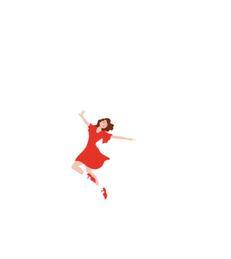 în timp ce dansezi poți fi ceea ce vrei să fii - în acel moment model negru pe tricou
