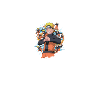 NARUTO model negru pe tricou