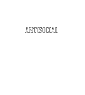 Antisocial model negru pe tricou