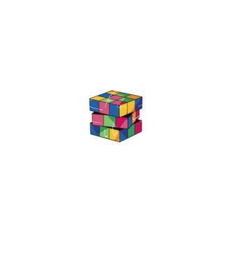 Rubik cube what part model negru pe tricou