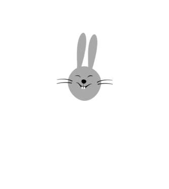 rabbit model nisipiu pe tricou