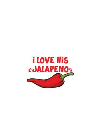 Couple JALAPENO model alb pe tricou