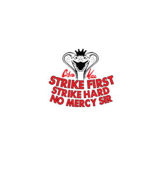 Strike first strike hard logo model alb pe tricou