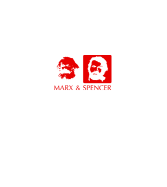 MARX and Spencer model negru pe tricou