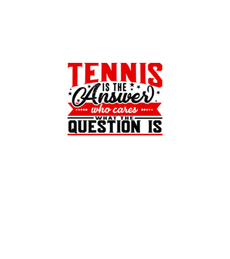 Sport is the answer JUCĂTOR TENIS model alb pe tricou