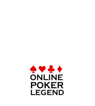 Online Poker Legend model alb pe tricou
