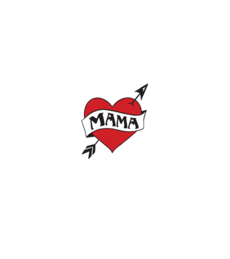 mama model alb pe tricou