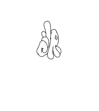 Mâinile lui Mickey model gri pe tricou