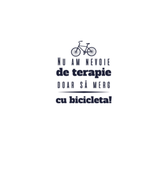 nu am nevoie de terapie, doar să merg cu bicicleta model gri pe tricou