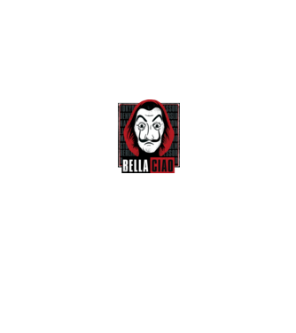 bella ciao dali model negru pe tricou
