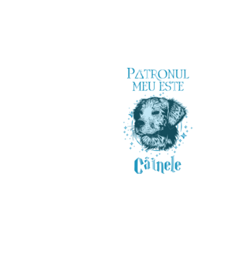 Patronul meu este CÂINELE model galben neon pe tricou