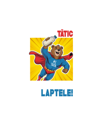 Doar un Tătic Care sosește cu laptele model alb pe tricou