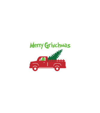 Grinchmas truck model nisipiu pe tricou