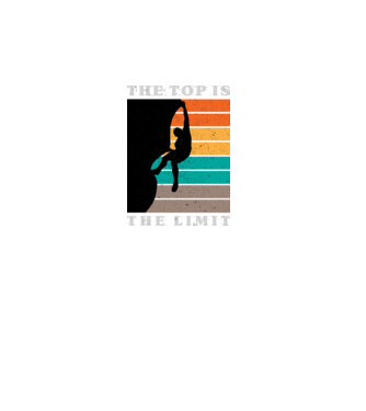 The Top is the limit model negru pe tricou
