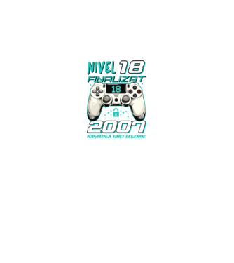 Nivel finalizat 18 2007 model negru pe tricou
