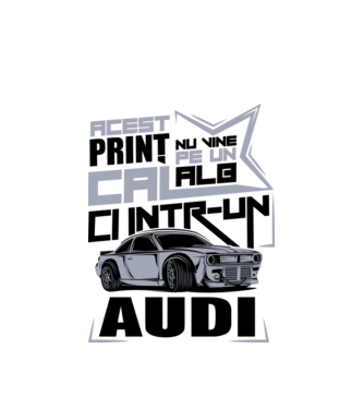 Acest prinț nu vine pe un cal alb, ci într-un Audi model alb pe tricou