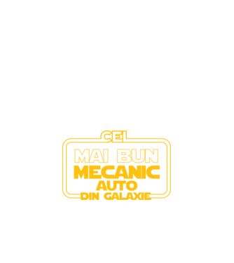 Cel mai bun mecanic auto din galaxie model negru pe tricou