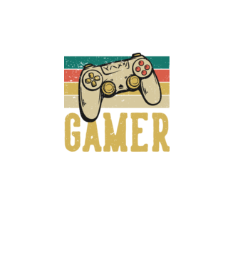 Retro gamer model turcoaz pe tricou