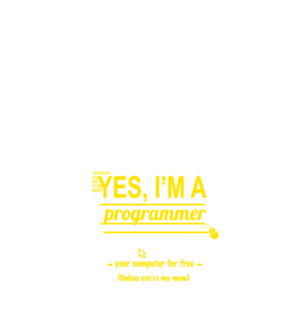 I am a programmer model negru pe tricou