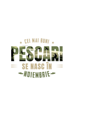 Cei mai buni pescari se nasc în noiembrie model albastru deschis pe tricou