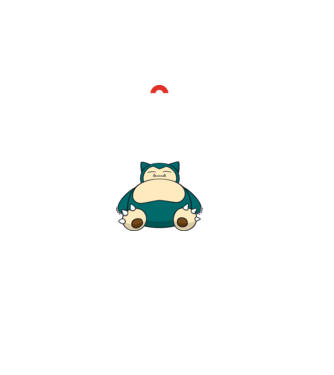 Keep Calm Snorlax model negru pe tricou