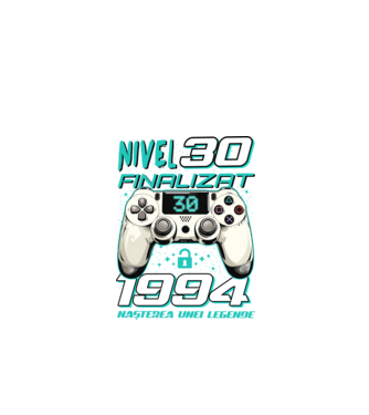 Nivel finalizat 30 1995 model negru pe tricou