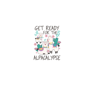 Get ready for the alpacalypse model negru pe tricou