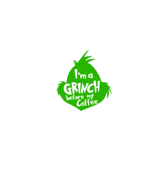 Grinch before coffee model albastru jeanși pe tricou