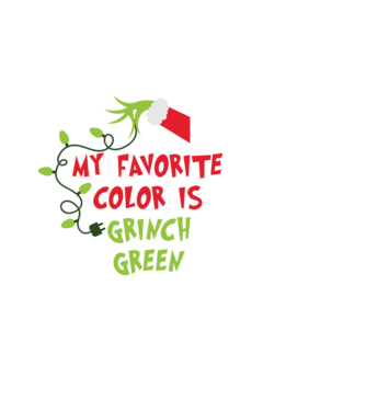 Grinch Green model alb pe tricou