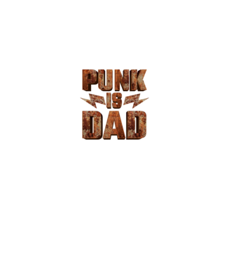 PUNK IS DAD model negru pe tricou